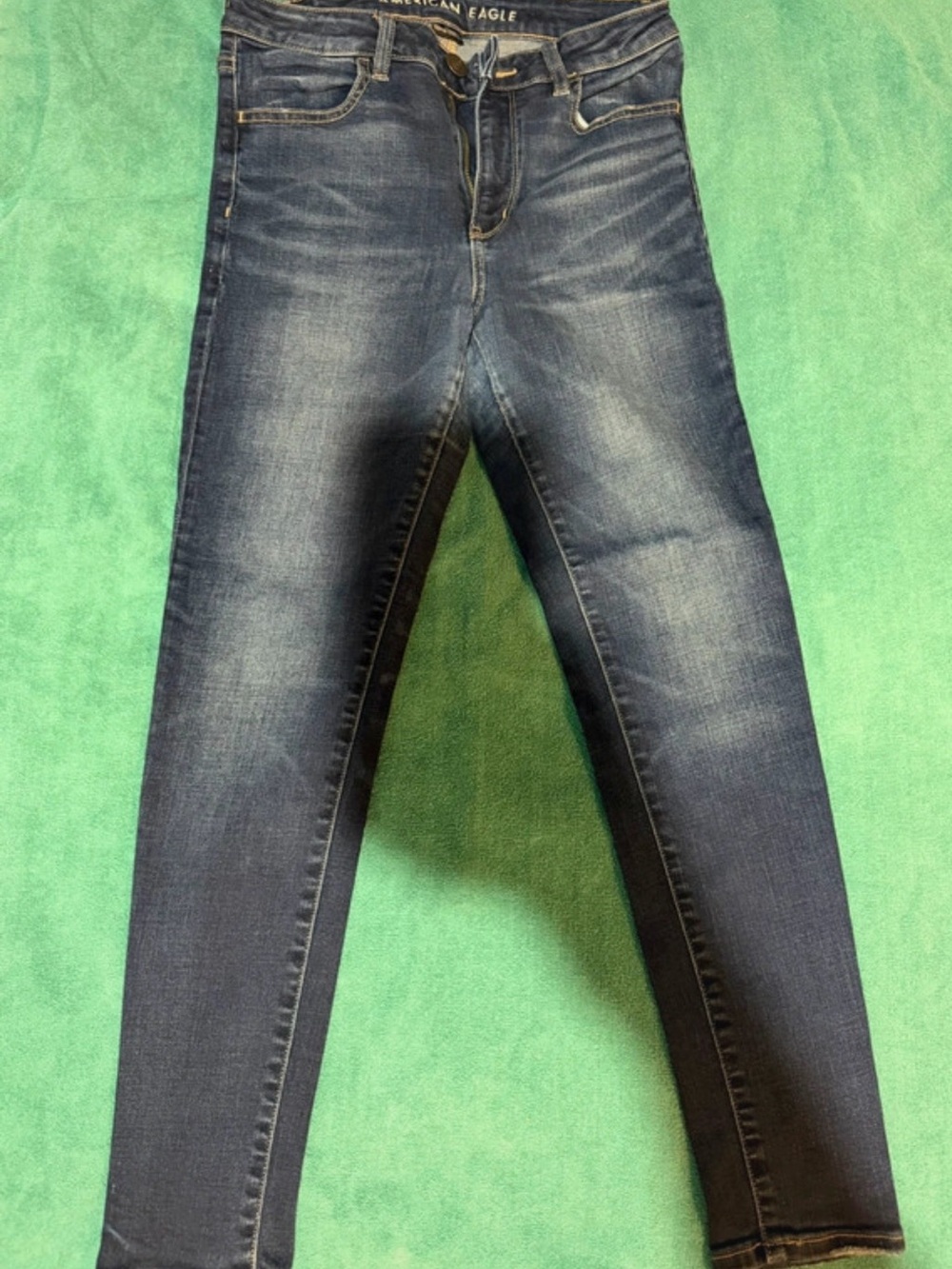 American Eagle Outfitters Women's Skinny Jeans - Dark Blue Wash